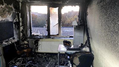 У Рівному сталась пожежа в готелі Мир. ДСНС каже про п’ятьох врятованих людей