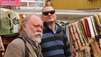 Ігор та Святослав Померанцев на Калинівському ринку Ігор та Святослав Померанцев на Калинівському ринку