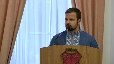 Депутат міськради від ВО "Свобода" Юліан Матвійчук закликає голосувати Депутат міськради від ВО "Свобода" Юліан Матвійчук закликає голосувати