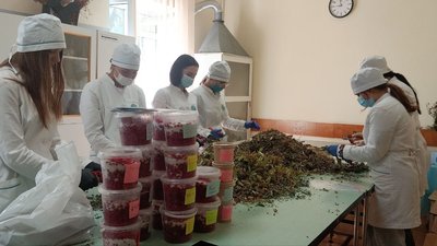 Студенти коледжу у Луцьку виготовляють чаї для військових Студенти коледжу у Луцьку виготовляють чаї для військових