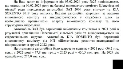 Автівки чиновників Хмельниччини: на чому їздить керівництво Шепетівської міськради Автівки чиновників Хмельниччини: на чому їздить керівництво Шепетівської міськради