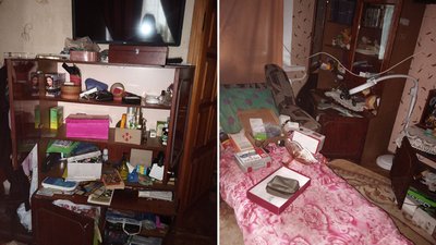Квартира Анжеліки після російських військових Квартира Анжеліки після російських військових