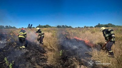 Горить торф: у двох районах Чернігівщини рятувальники майже тиждень гасять пожежі