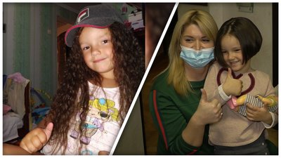 5-річна Тетянка Посоюзна відрізала косу, аби допомогти онкохворому хлопчику