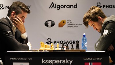 Маґнус Карлсен уп'яте поспіль став чемпіоном світу з шахів, достроково здолавши Яна Нєпомнящєго