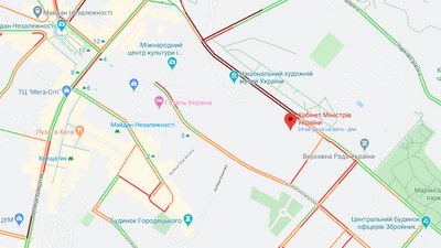 Затор біля Кабміну Затор біля Кабміну