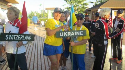 Галина Горяна зі збірною України Галина Горяна зі збірною України