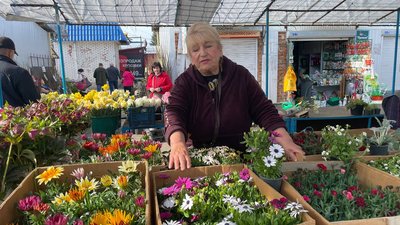 Людмила Стопчак, продавчиня на тернопільському ринку Людмила Стопчак, продавчиня на тернопільському ринку
