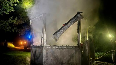 У селі Верхнє Водяне на Закарпатті горіла каплиця