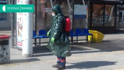 У Вінниці дезінфікують проїжджу частину та зупинки громадського транспорту