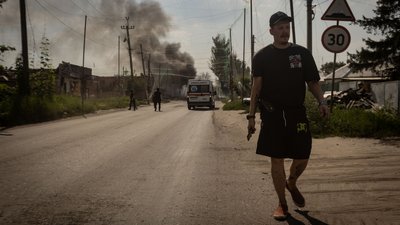 Вулиця Слов'янська після обстрілу міста, Донеччина, 7 серпня 2026