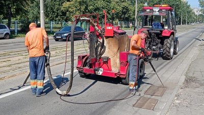 Ремонт дороги