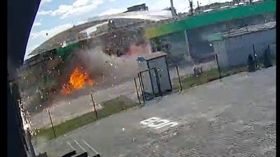 Удар дрона по АЗС У Черкаській Лозовій