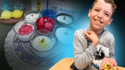 12-річний полтавець із ДЦП створив власну майстерню свічок