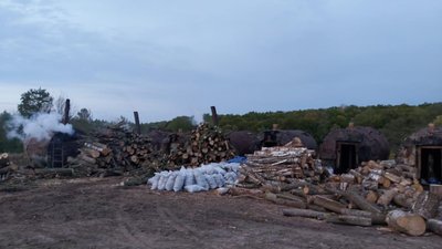 На Рівненщині вилучили бочки для спалювання та понад тисячу мішків з вугіллям