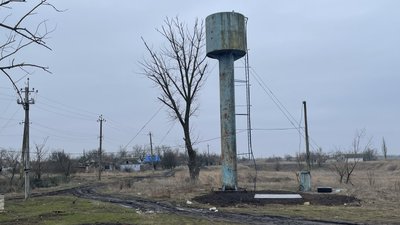 Відремонтована вежа водопостачання, 25 січня 2024 року. Відремонтована вежа водопостачання, 25 січня 2024 року.