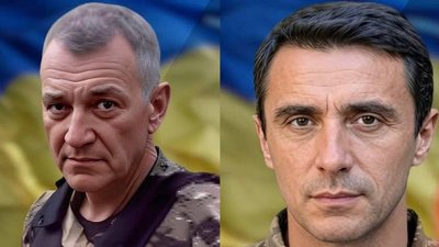 Військові Сергій Брусановський та Микола Сафтенко, з якими прощаються у Чернівцях 7 січня