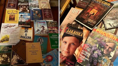 На фото книги, які комісія знайшла у Свято-Покровському кафедральному соборі. На фото книги, які комісія знайшла у Свято-Покровському кафедральному соборі.