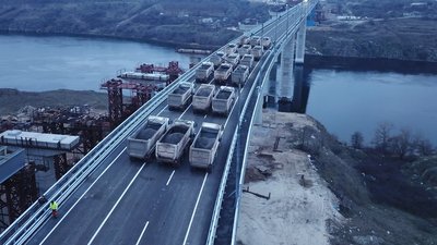 У Запоріжжі провели останні випробування балкового мосту перед відкриттям