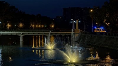 Фонтан на Стрілці у Харкові