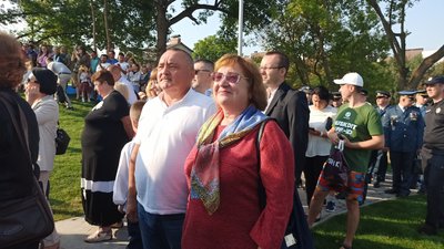 У Вінниці у День державного прапора підняли найбільший стяг в області