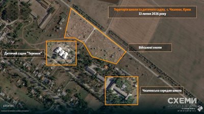 Армія РФ облаштувала оборонні позиції біля дитсадка та школи у Криму 