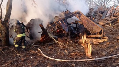 У Запорізькій області через російські обстріли сталося дві пожежі 