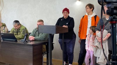 Акція в міськраді в Черкасах Акція в міськраді в Черкасах