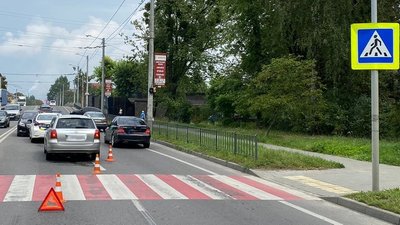Місце ДТП на вулиці Городоцькій, 10 серпня 2024 року Місце ДТП на вулиці Городоцькій, 10 серпня 2024 року