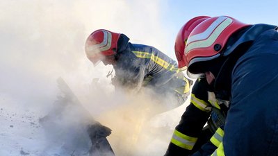 ДСНС, пожежа, атака РФ, Івано-Франківщина