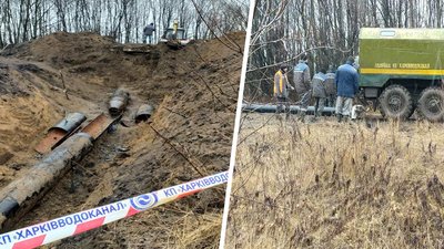 У Лозовій почали заміну ділянки водогону, через яку місто було без води