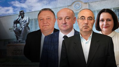 Руслан Запухляк, Валентина Якубів, Володимир Великочий та Едуард Лапковський, КНУВС