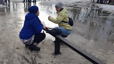 Масляна на території скейт-парку у Сумах Масляна на території скейт-парку у Сумах