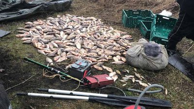 280 м сітки і 70 кг риби. На Дніпропетровщині затримали підозрюваного в незаконному промислі