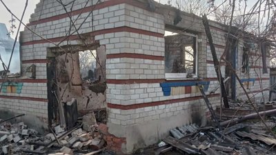 Будинок, який був зруйнований внаслідок російського удару