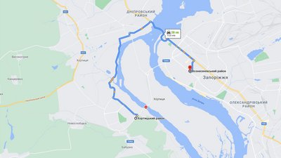 Запорізького мосту немає на картах навігаторів та служб таксі Запорізького мосту немає на картах навігаторів та служб таксі