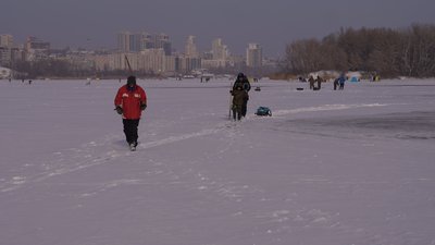 лід, крига, люди, Дніпро
