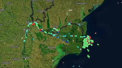 На вході у дельту Дунаю в Чорному морі утворився затор із суден, завантажених українським зерном На вході у дельту Дунаю в Чорному морі утворився затор із суден, завантажених українським зерном