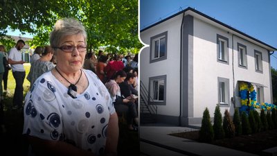 Вимушена переселенка Наталія Бєлих та соціальне житло, яке відкрили у селі Вікно