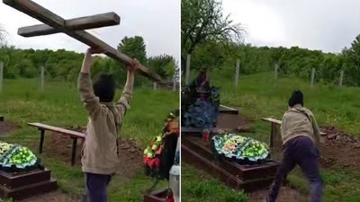 діти пошкодили могили на кладовищі у Суховерхові