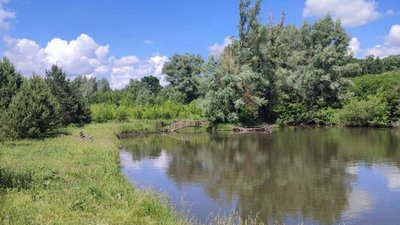 Самовільно створена копанка у селі Дубові Махаринці