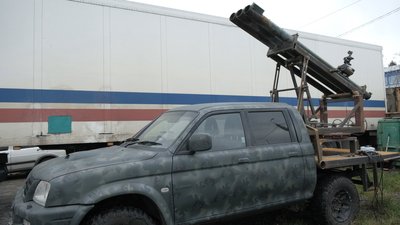 Вінницькі майстри виготовляють міні-гради з трофейної російської техніки