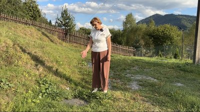 Мешканка Оксана Паращак