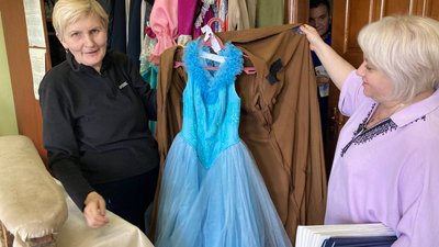 Ірина Папуша показує гримерні Ірина Папуша показує гримерні