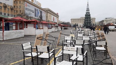 Що працює на майдані Свободи у Харкові під час локдауну: фото Що працює на майдані Свободи у Харкові під час локдауну: фото