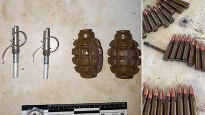 У кропивничанина в гаражі знайшли гранати та набої У кропивничанина в гаражі знайшли гранати та набої