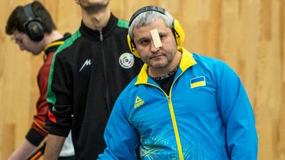 Український спортсмен з кульової стрільби Олег Омельчук.
