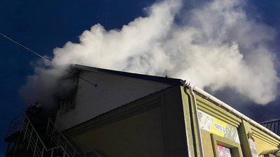 На Рівненщині горів магазин вело-мото-запчастин На Рівненщині горів магазин вело-мото-запчастин