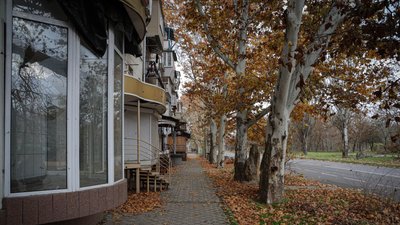 Херсон, погода, природа, осінь, вулиця, місто