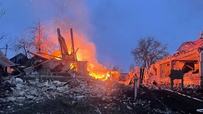 Наслідки російського авіаудару по Шестаковому Старосалтівської громади